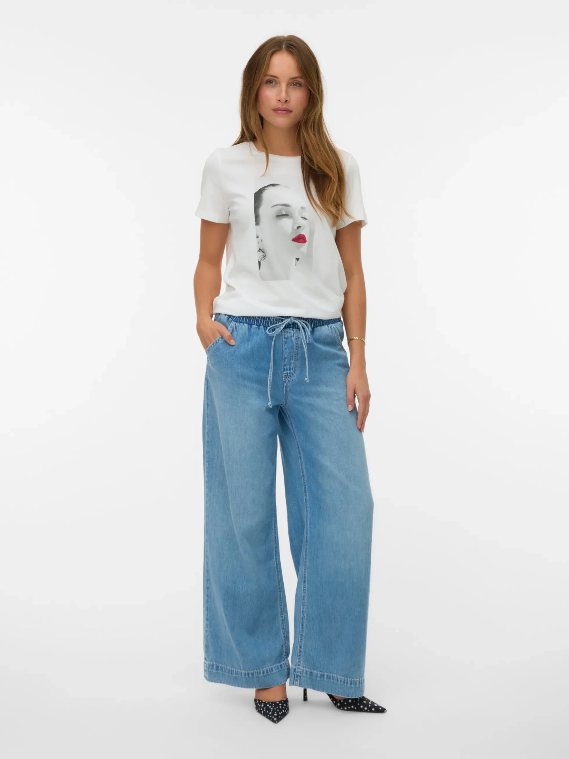 VMALLISON Mid Rise Weiter Beinschnitt Jeans