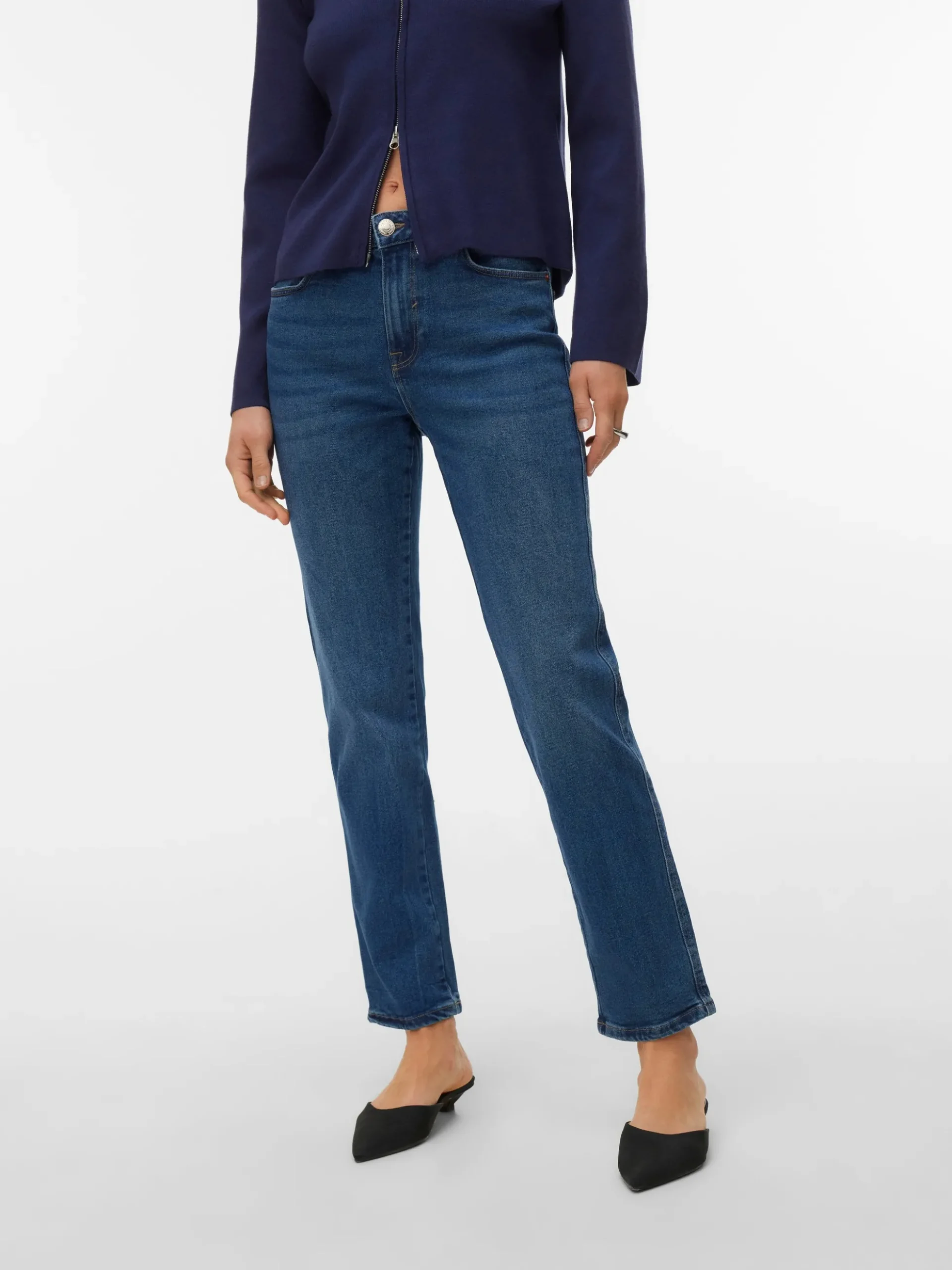 VMAMARA Mid Rise Gerade geschnitten Jeans