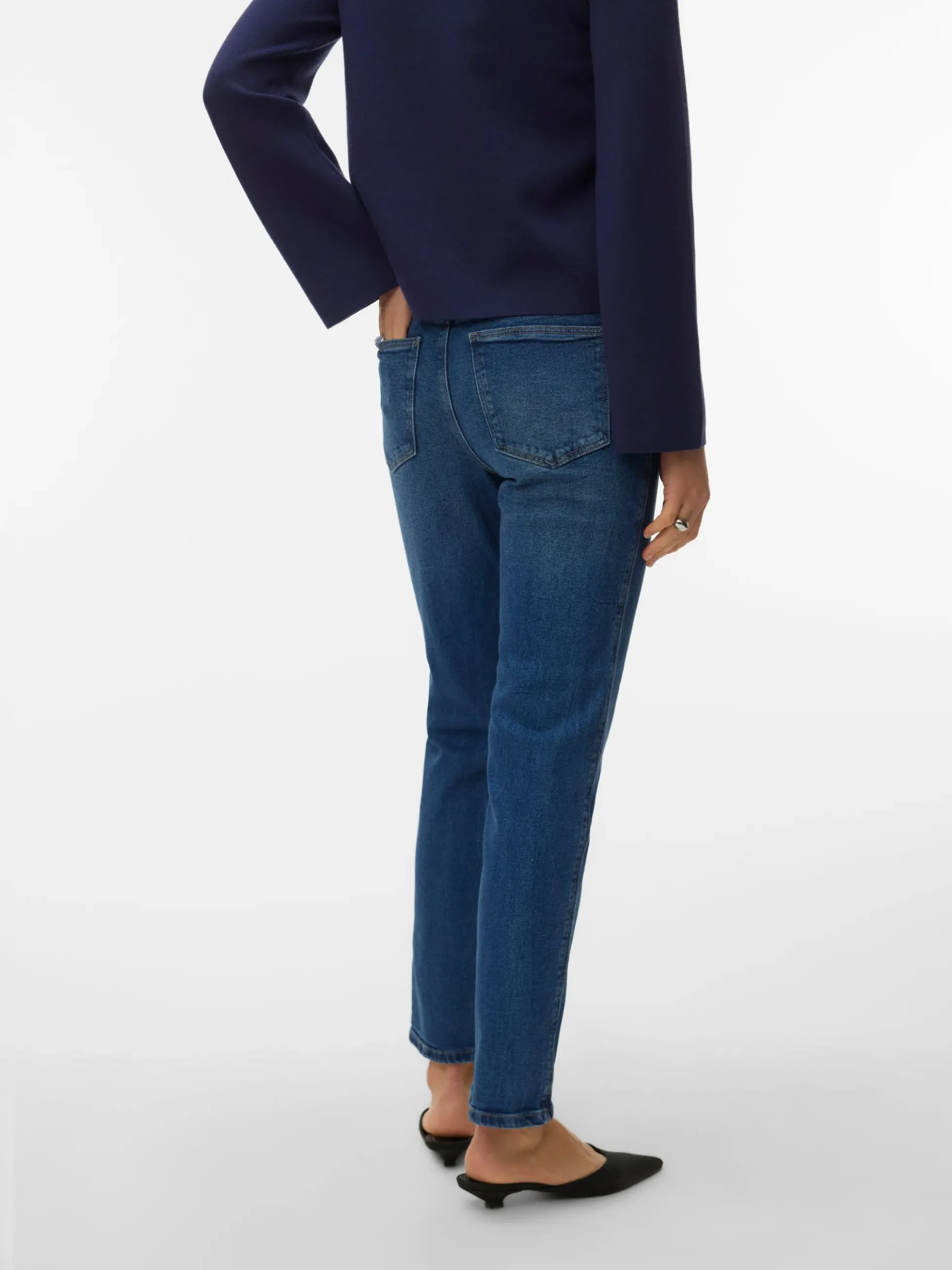 VMAMARA Mid Rise Gerade geschnitten Jeans