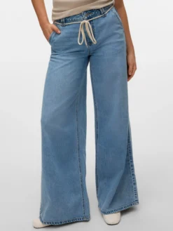 VMANNET Mittlere Taille Weiter Beinschnitt Jeans