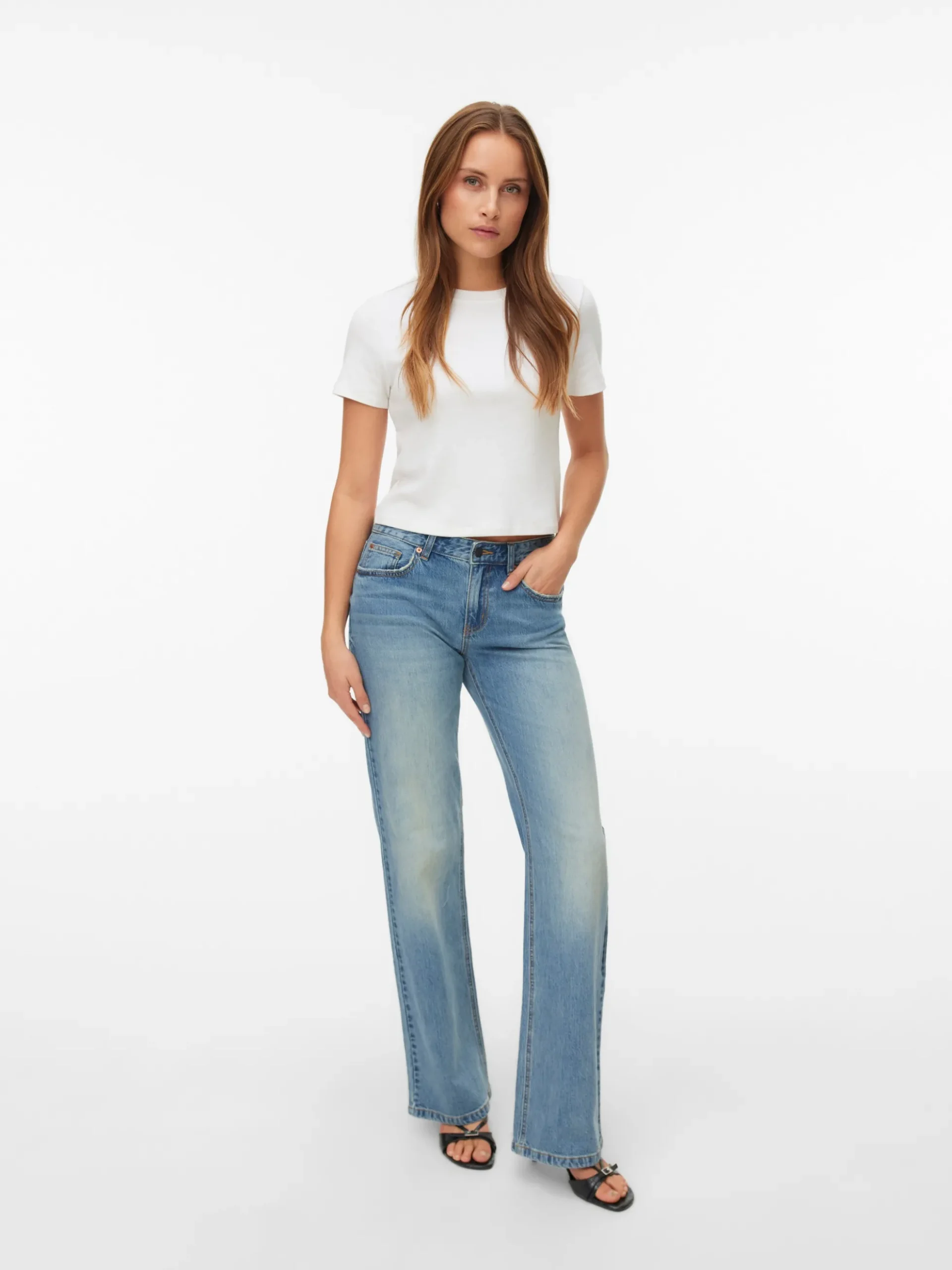 VMASTA Niedrige Taille Bootcut Jeans