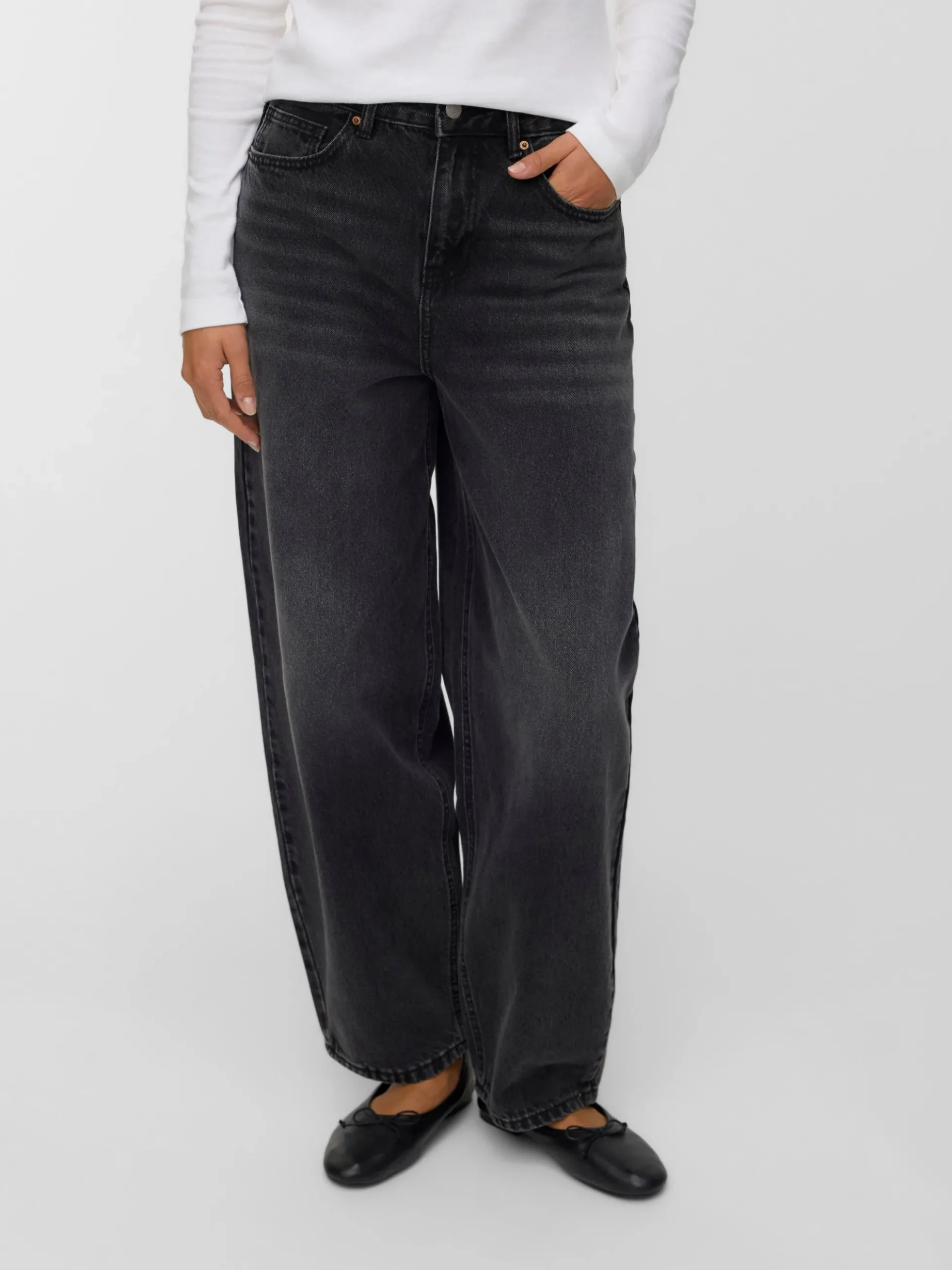 VMBILLIE Hohe Taille Barrel Fit Jeans
