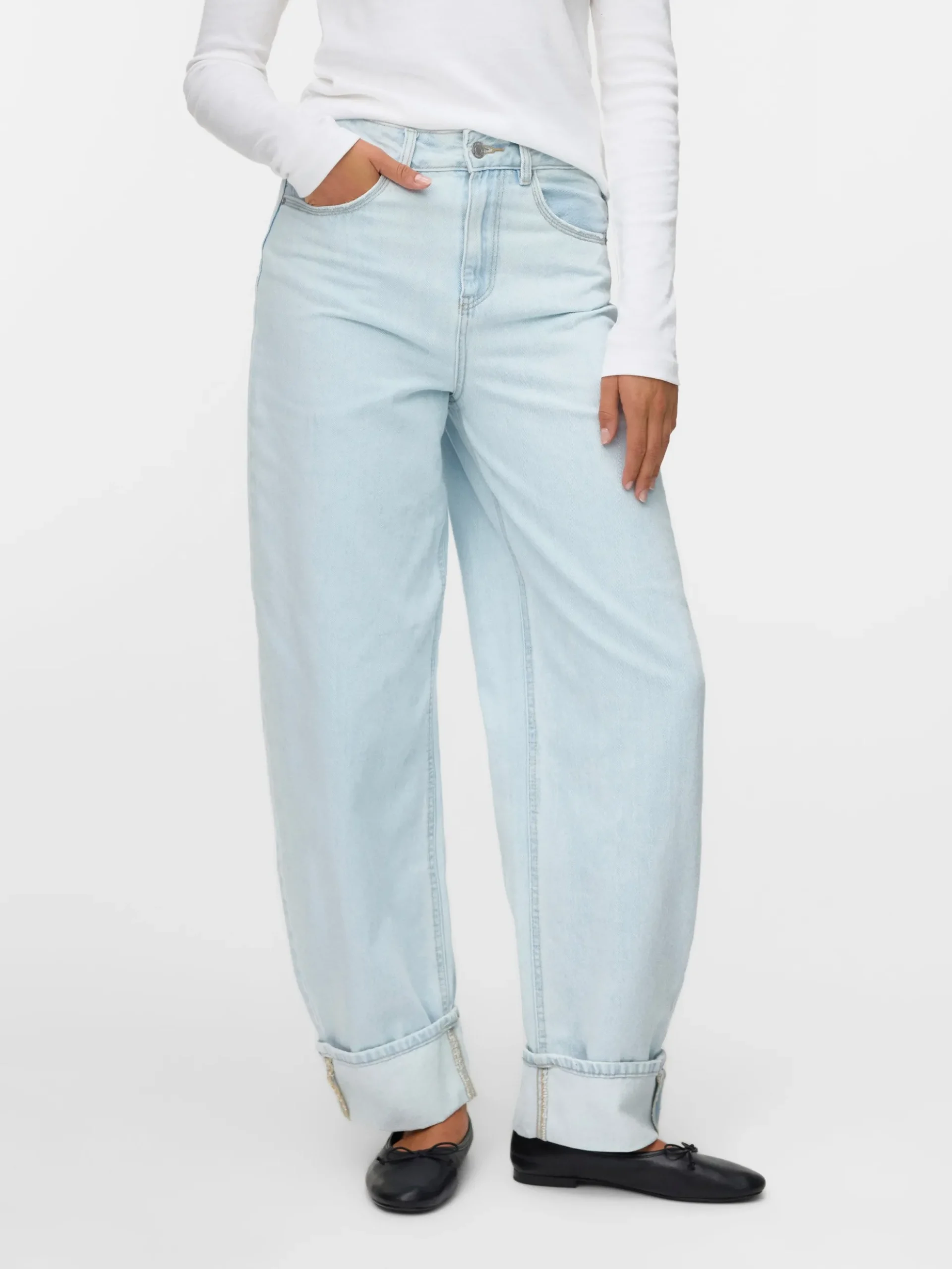 VMBILLIE Hohe Taille Barrel Fit Jeans