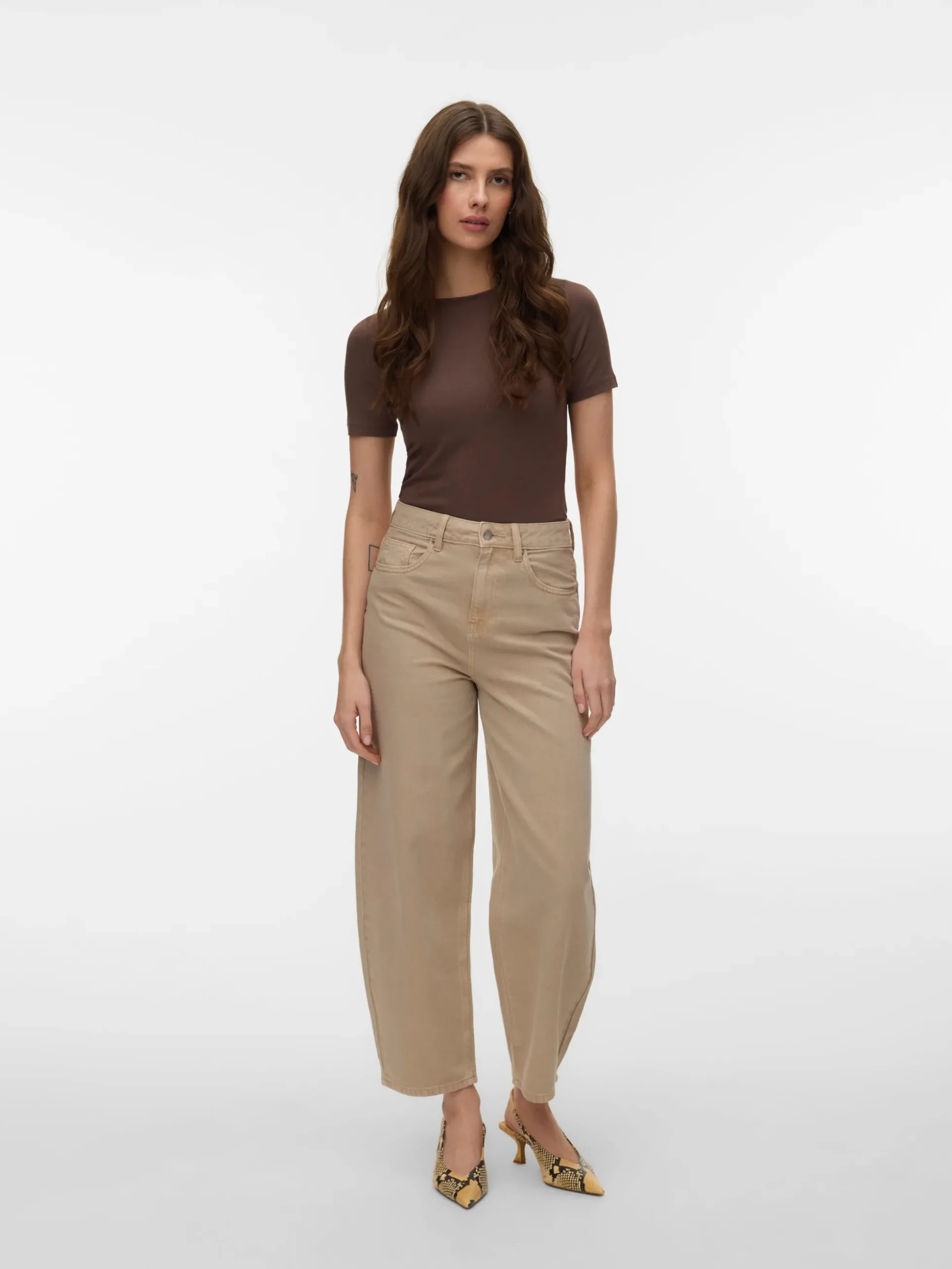 VMBILLIE Hohe Taille Barrel Fit Jeans
