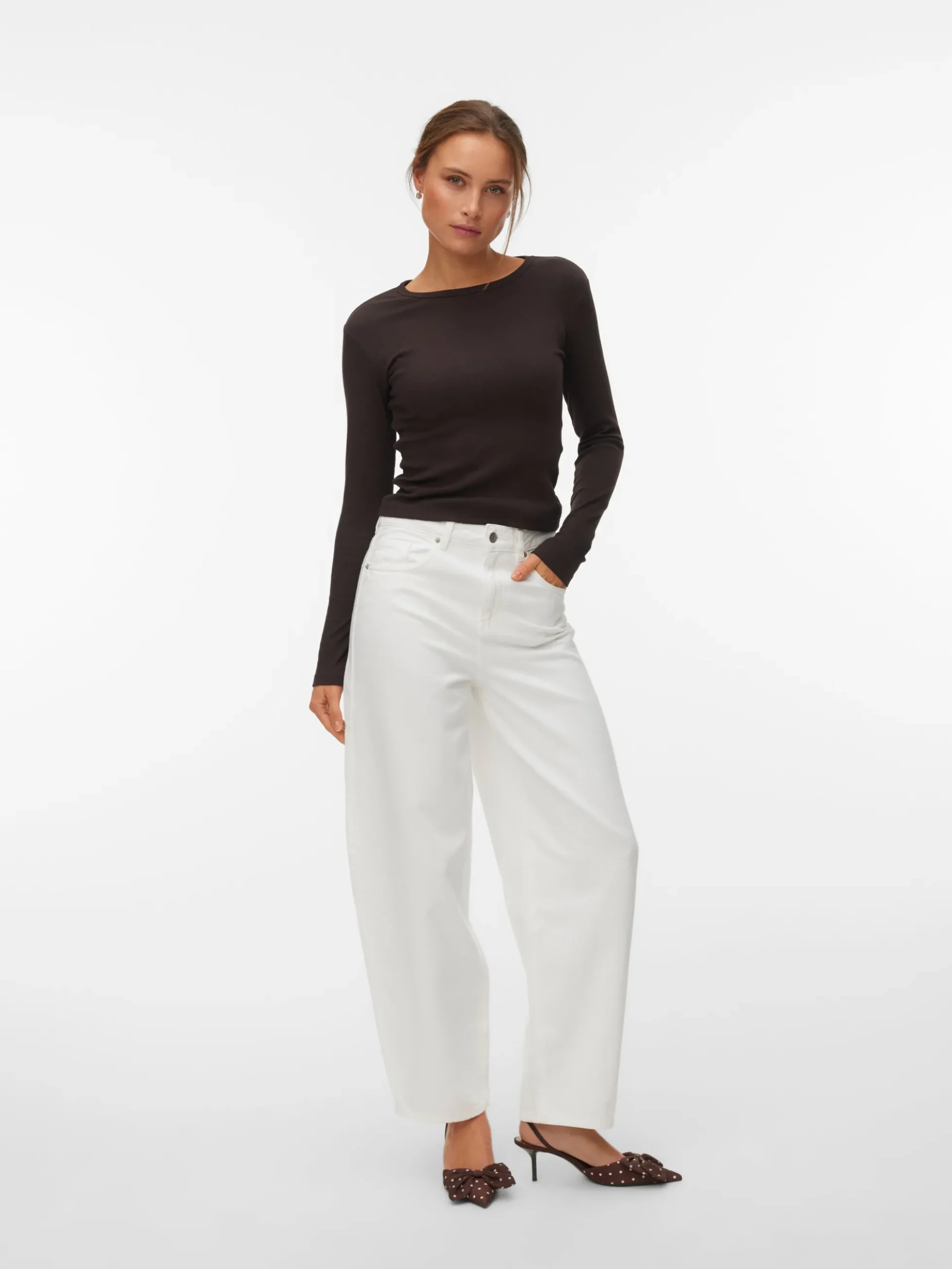 VMBILLIE Hohe Taille Barrel Fit Jeans
