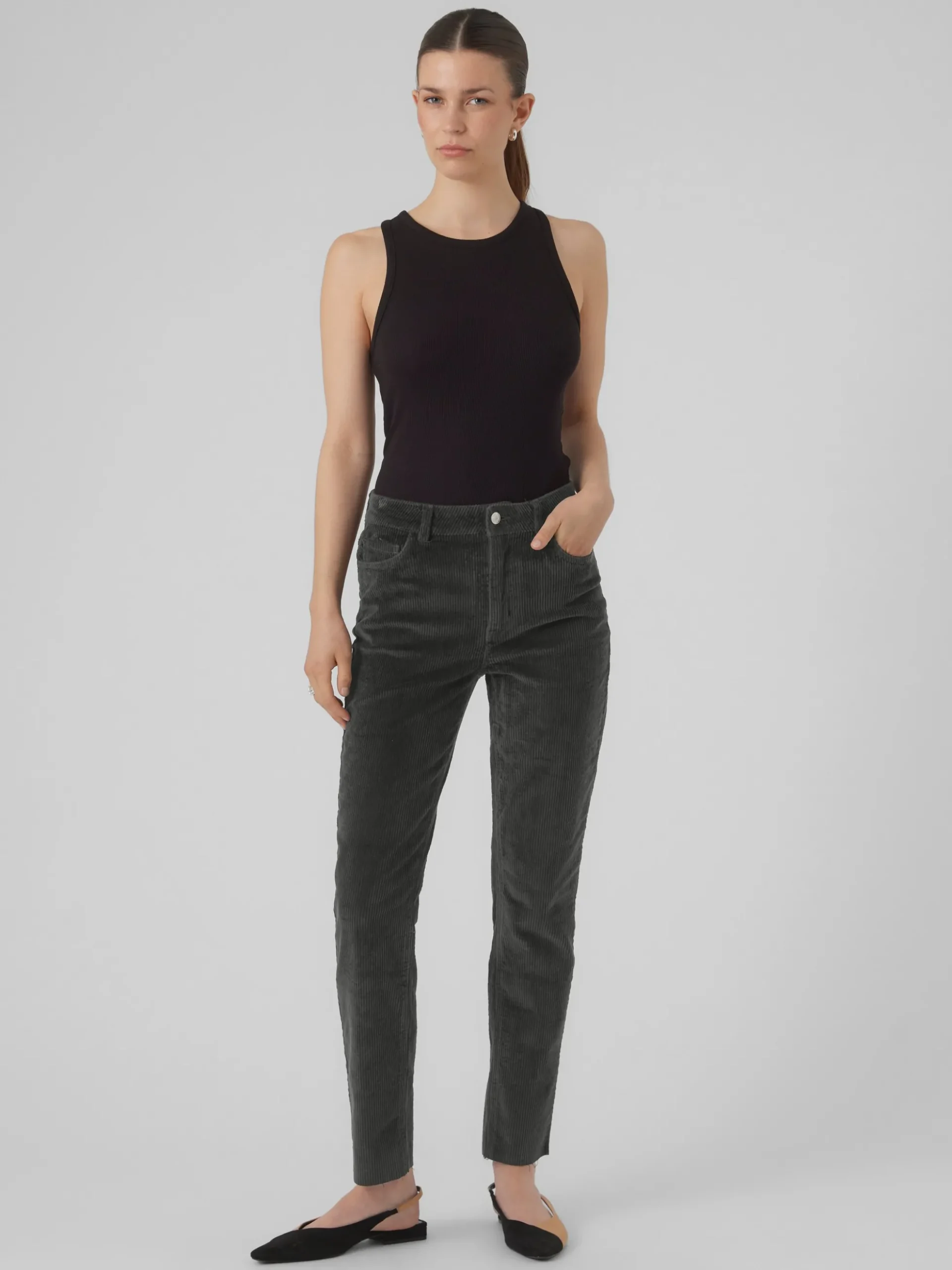 VMBRENDA Hohe Taille Knöchel Hose