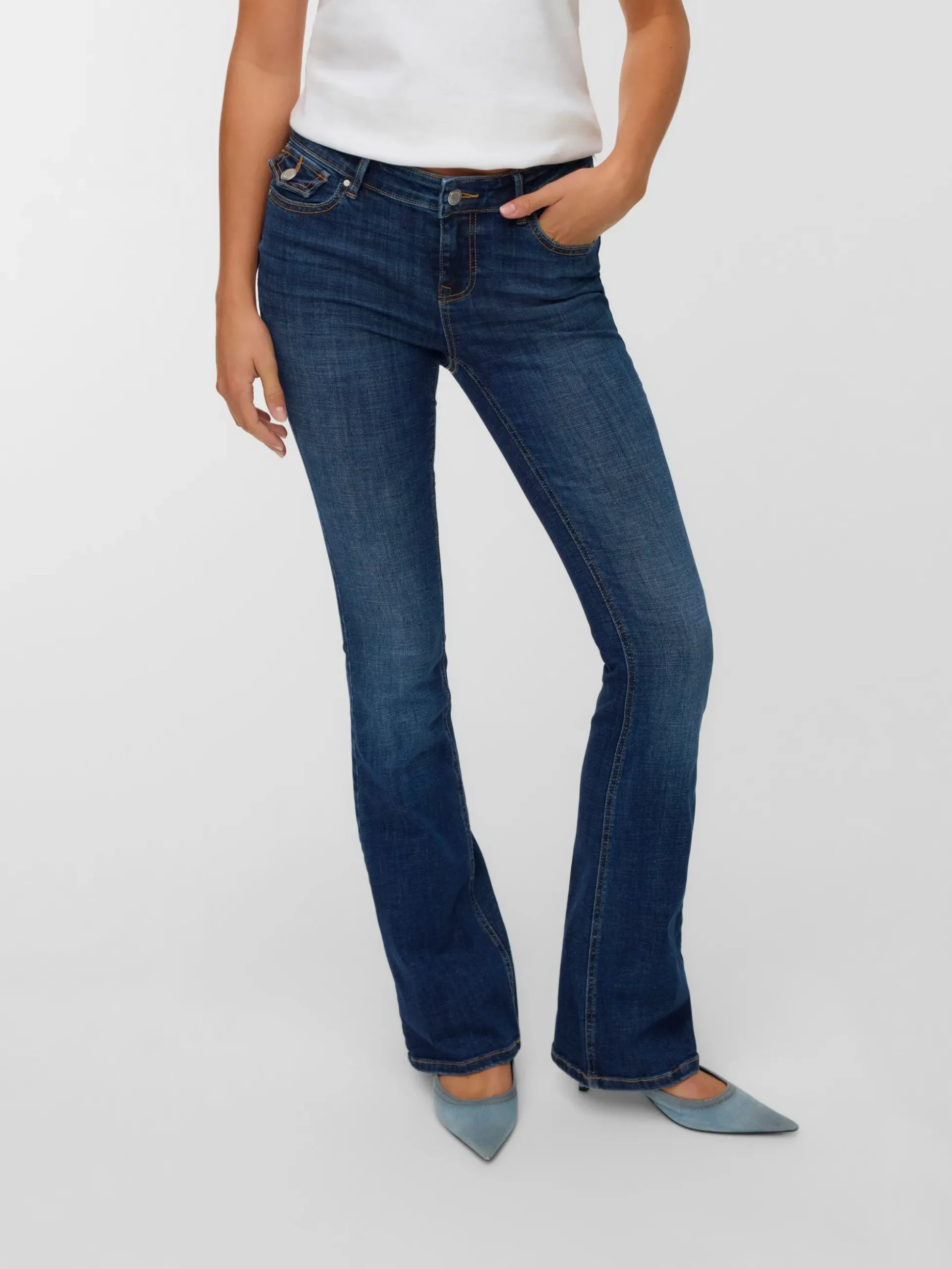 VMCAMILLE Niedrige Taille Ausgestellt Jeans