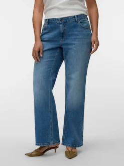 VMCASTRA Niedrige Taille Ausgestellt Jeans