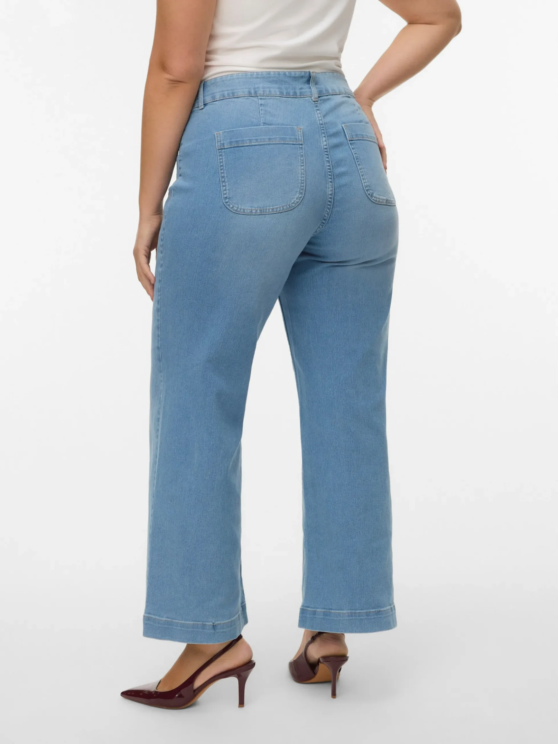 VMCKAYLA Hohe Taille Weit ausgestellt Jeans