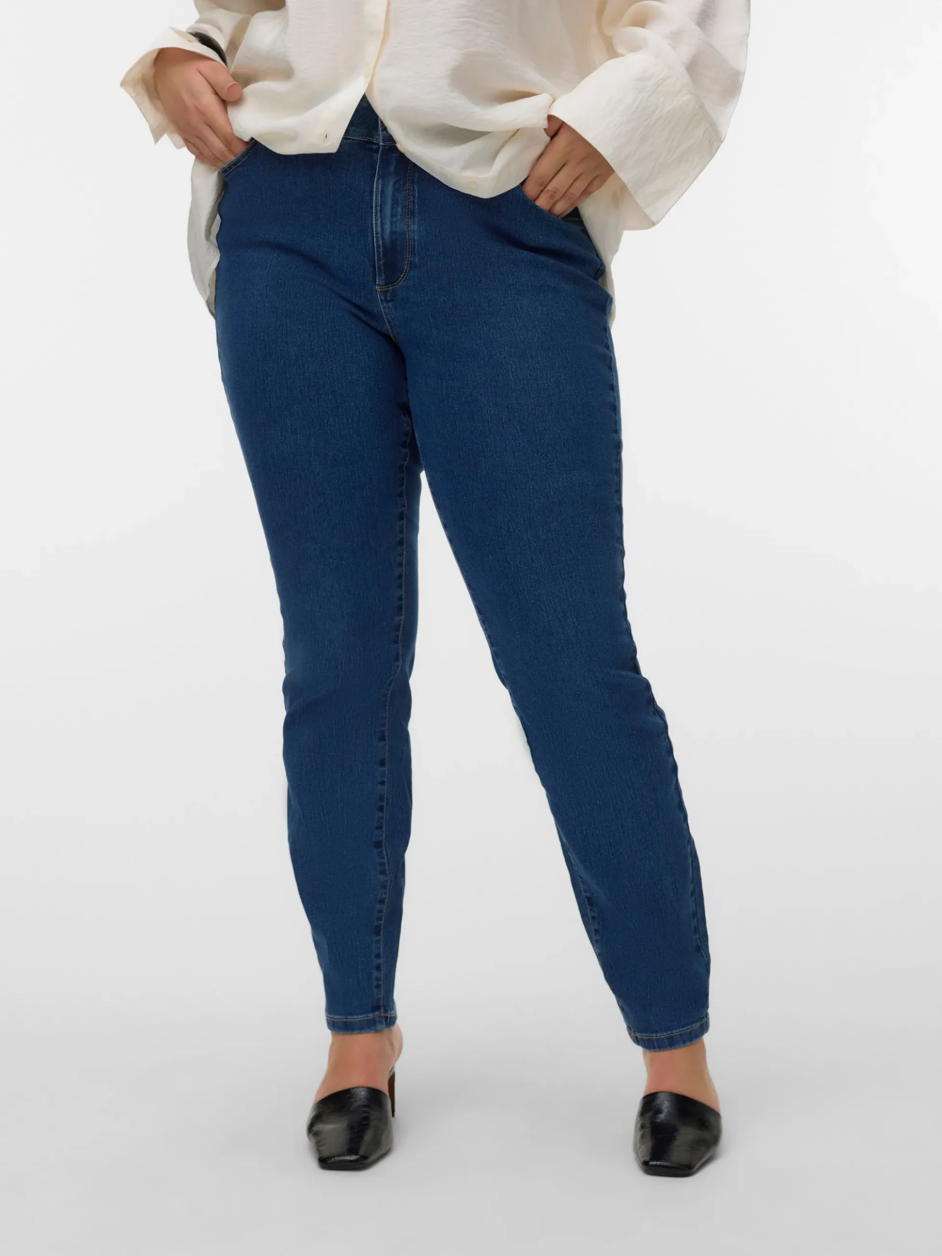VMCLUSIA Hohe Taille Slim Fit Jeans