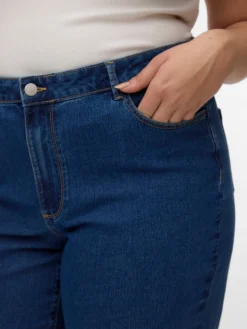 VMCLUSIA Hohe Taille Weiter Beinschnitt Jeans