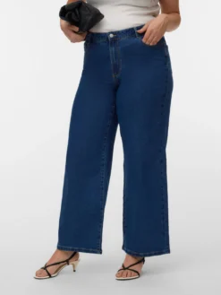VMCLUSIA Hohe Taille Weiter Beinschnitt Jeans