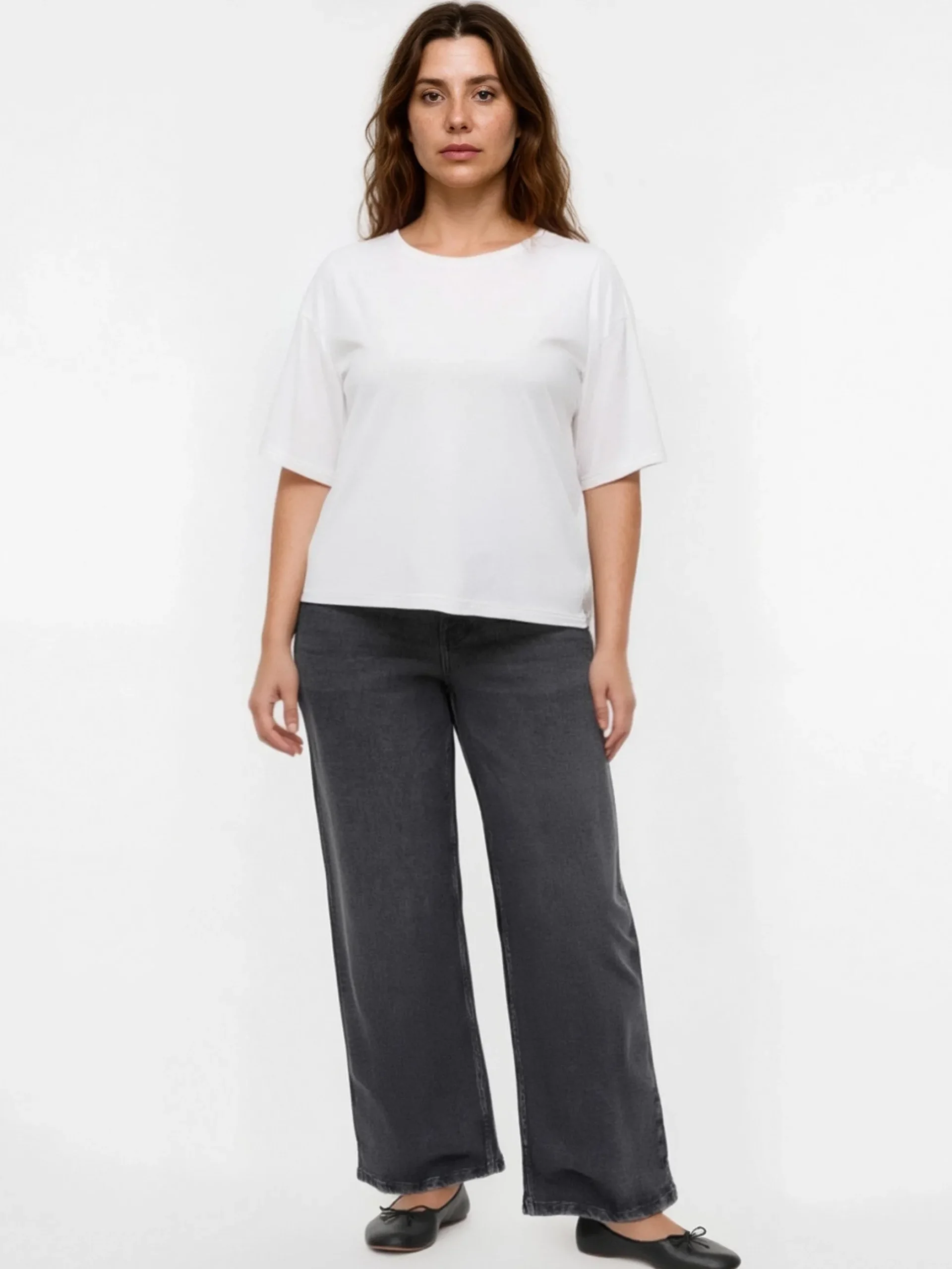 VMCMIRA Mid Rise Weite Passform - kurz geschnitten Jeans
