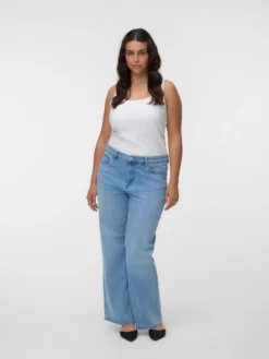 VMCOLIVIA Hohe Taille Gerade geschnitten Jeans
