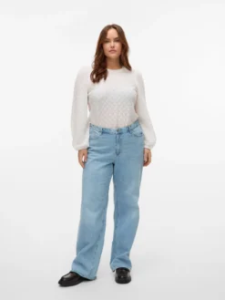 VMCTESSA Hohe Taille Weiter Beinschnitt Jeans