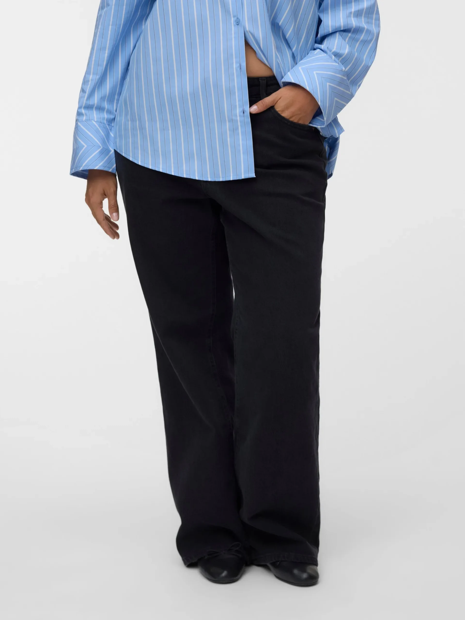 VMCTESSA Hohe Taille Weiter Beinschnitt Jeans
