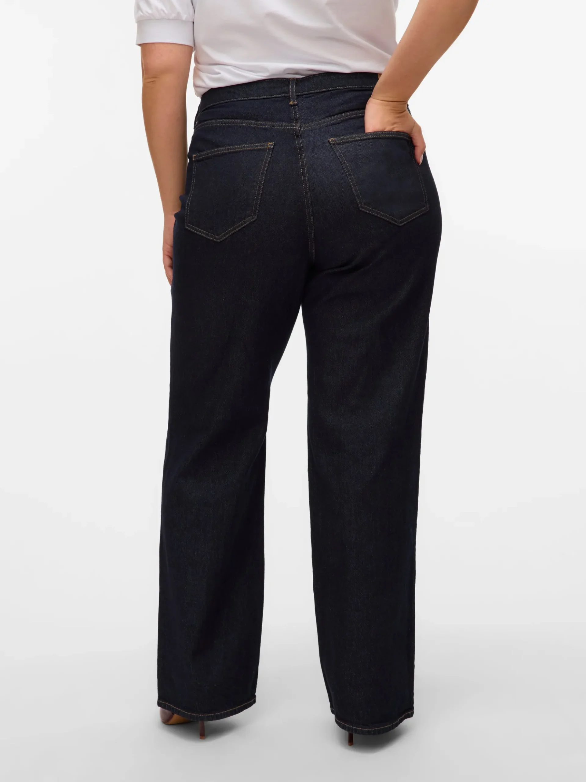 VMCTESSA Hohe Taille Weiter Beinschnitt Jeans
