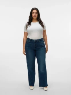 VMCTESSA Hohe Taille Weiter Beinschnitt Jeans
