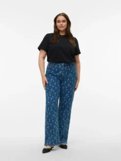 VMCTESSA Hohe Taille Weiter Beinschnitt Jeans