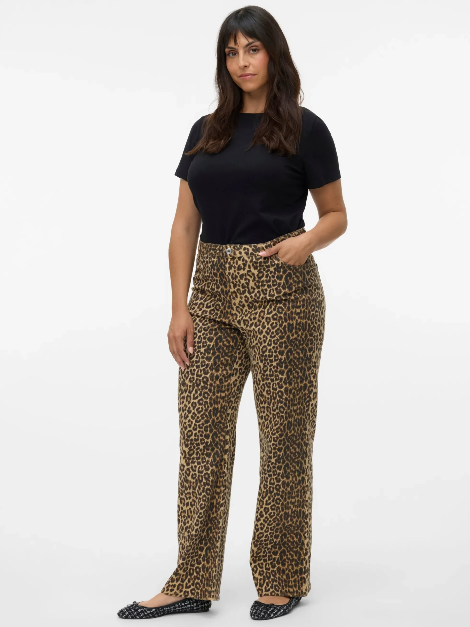 VMCTESSA Hohe Taille Weiter Beinschnitt Jeans