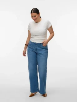 VMCTESSA-STRETCH Hohe Taille Weiter Beinschnitt Jeans