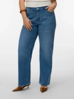 VMCTESSA-STRETCH Hohe Taille Weiter Beinschnitt Jeans