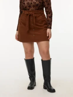 VMCVILJA Hohe Taille Kurzer Cord Rock