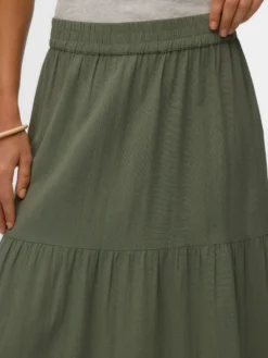 VMDICTHE Hohe Taille Langer Rock