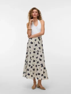 VMDICTHE Hohe Taille Langer Rock