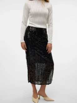 VMEFA Mittlere Taille Langer Rock