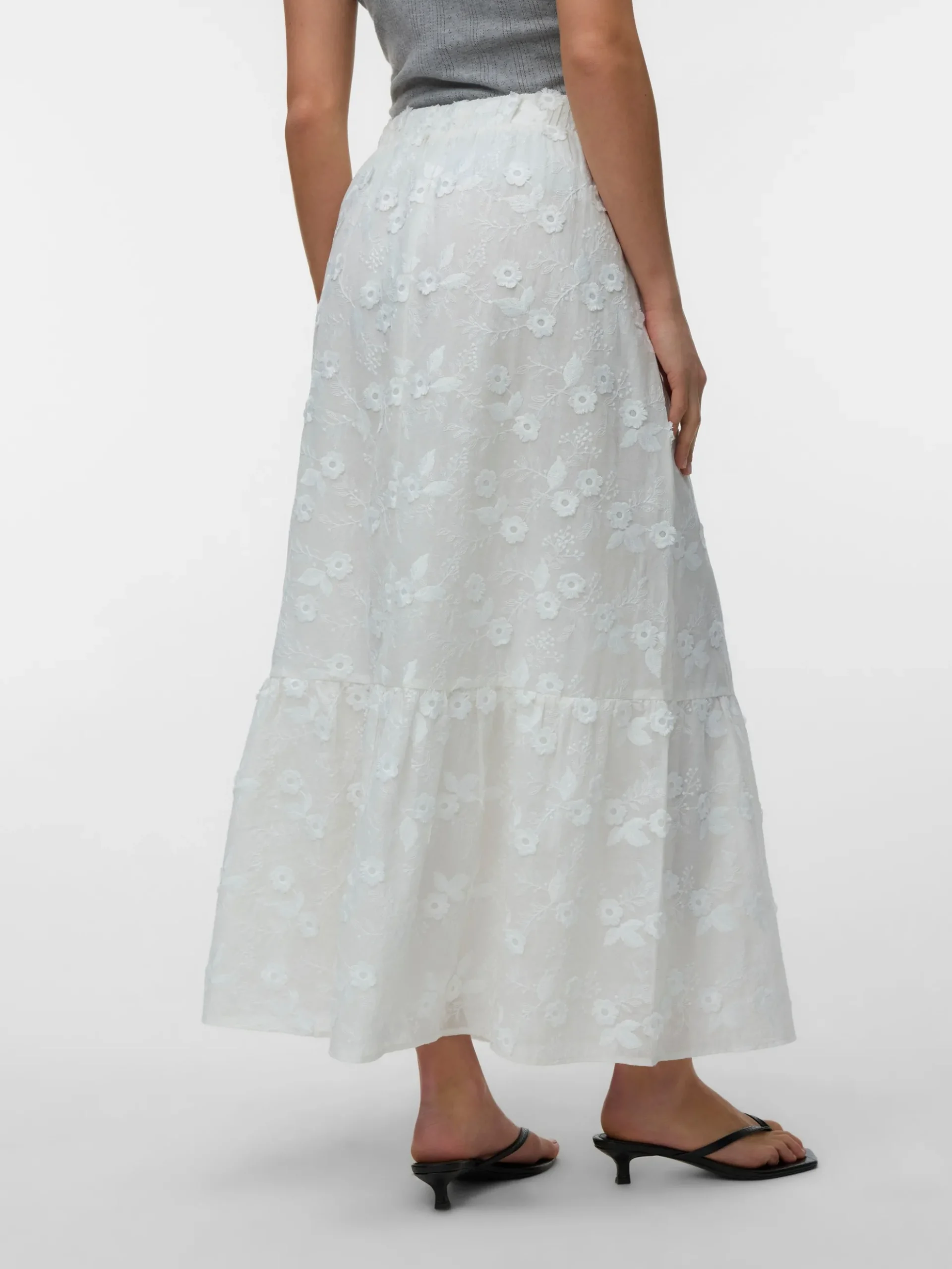 VMELISA Hohe Taille Langer Rock