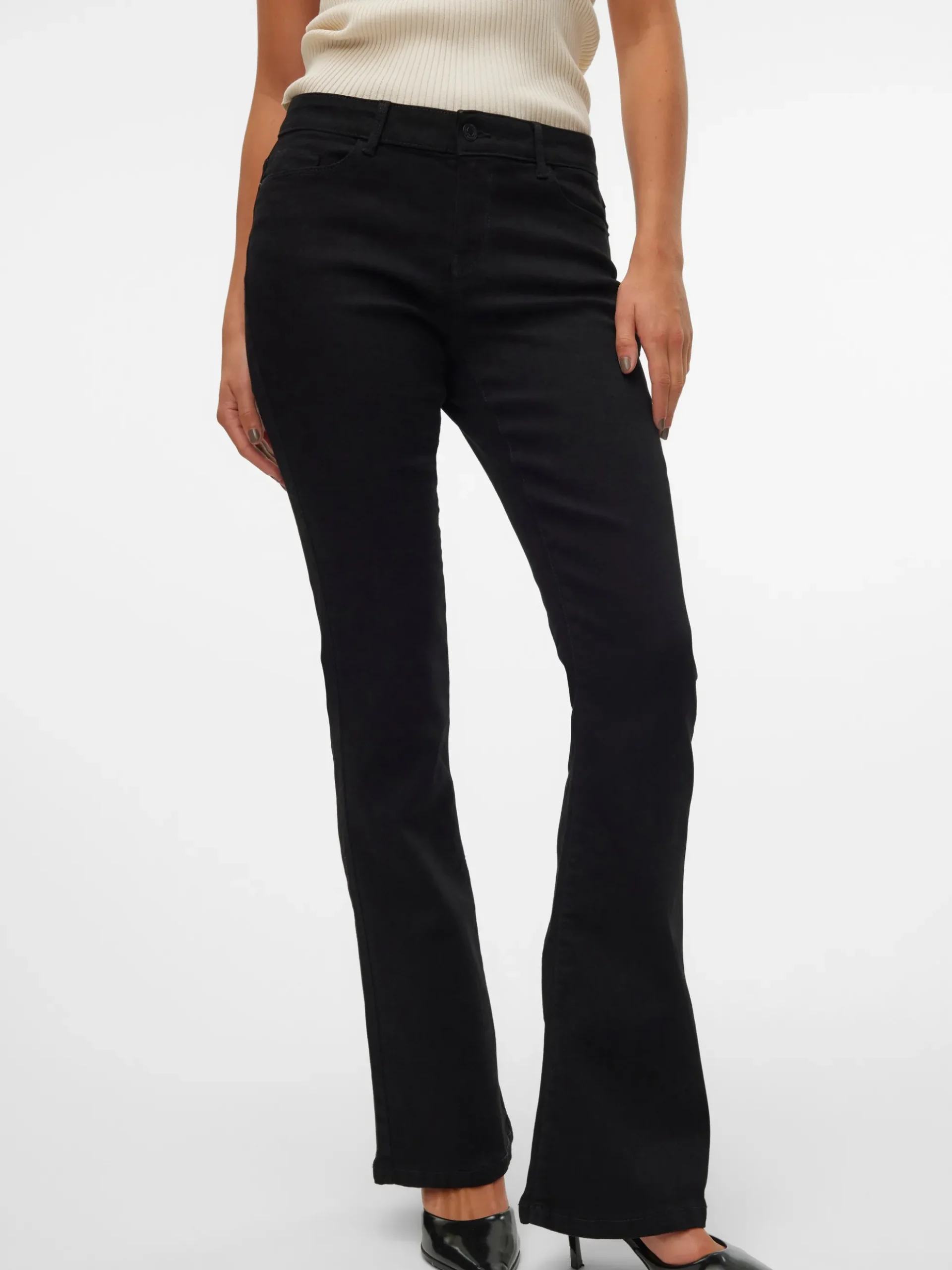 VMELLY Mid Rise Ausgestellt Jeans