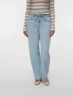 VMESTELLE Hohe Taille Barrel Fit Jeans