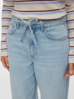 VMESTELLE Hohe Taille Barrel Fit Jeans