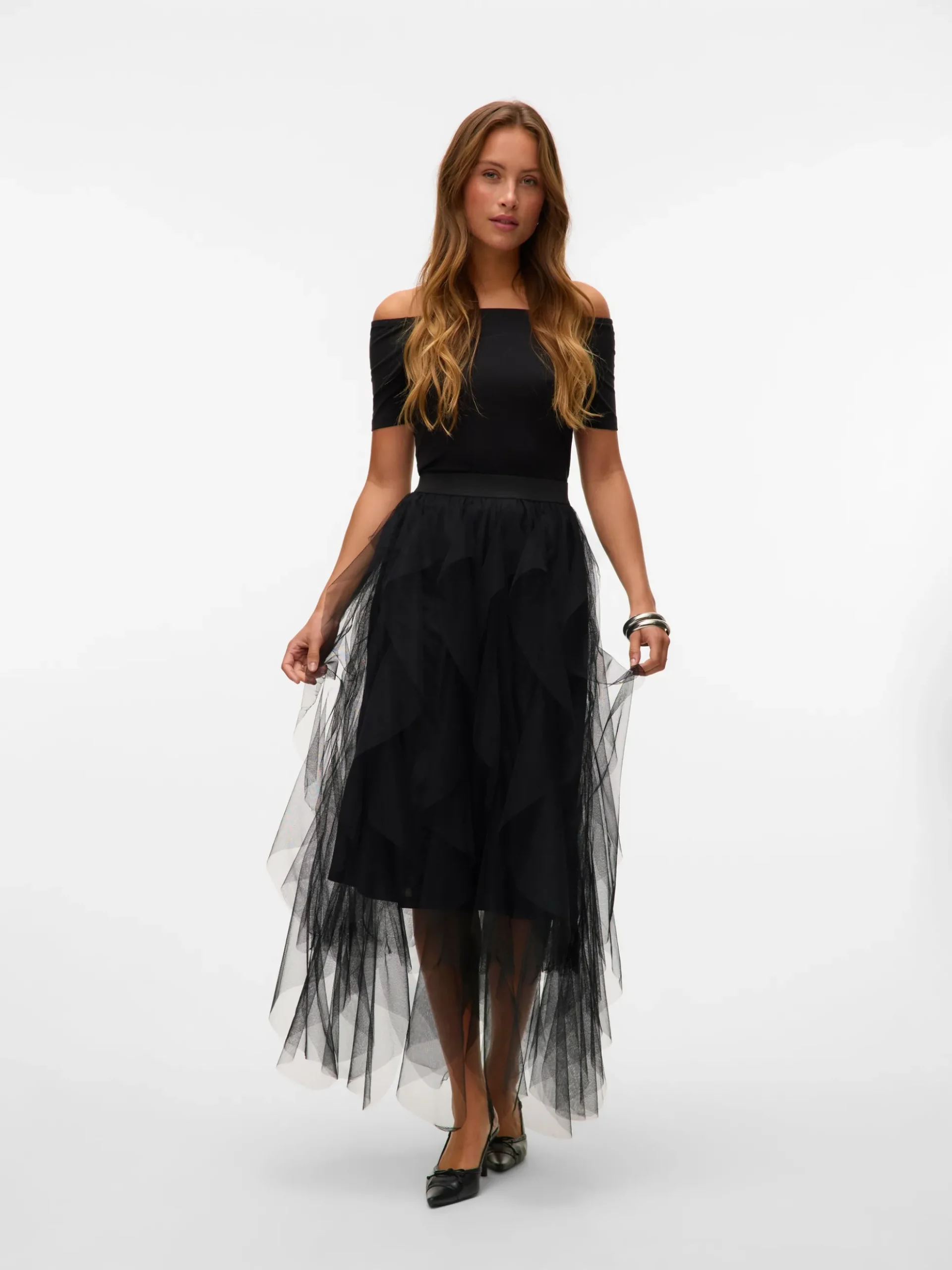 VMEVE Hohe Taille Langer Rock