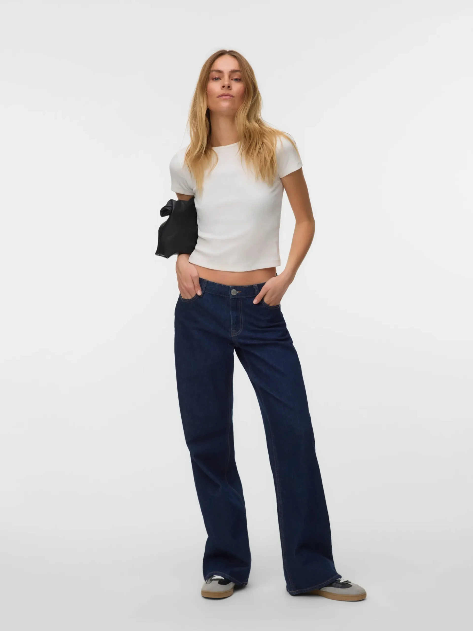 VMFAYE Niedrige Taille Weiter Beinschnitt Jeans