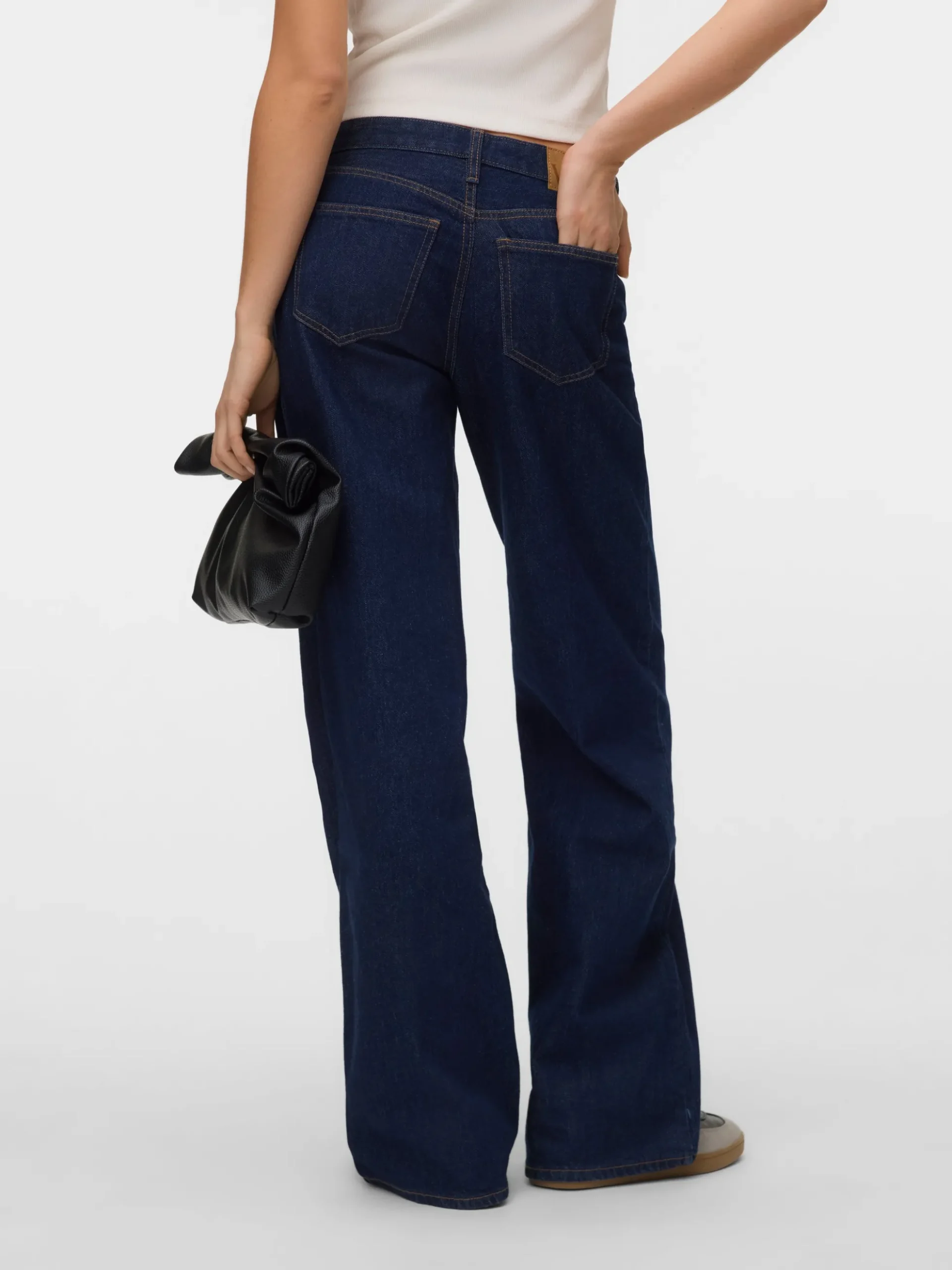 VMFAYE Niedrige Taille Weiter Beinschnitt Jeans