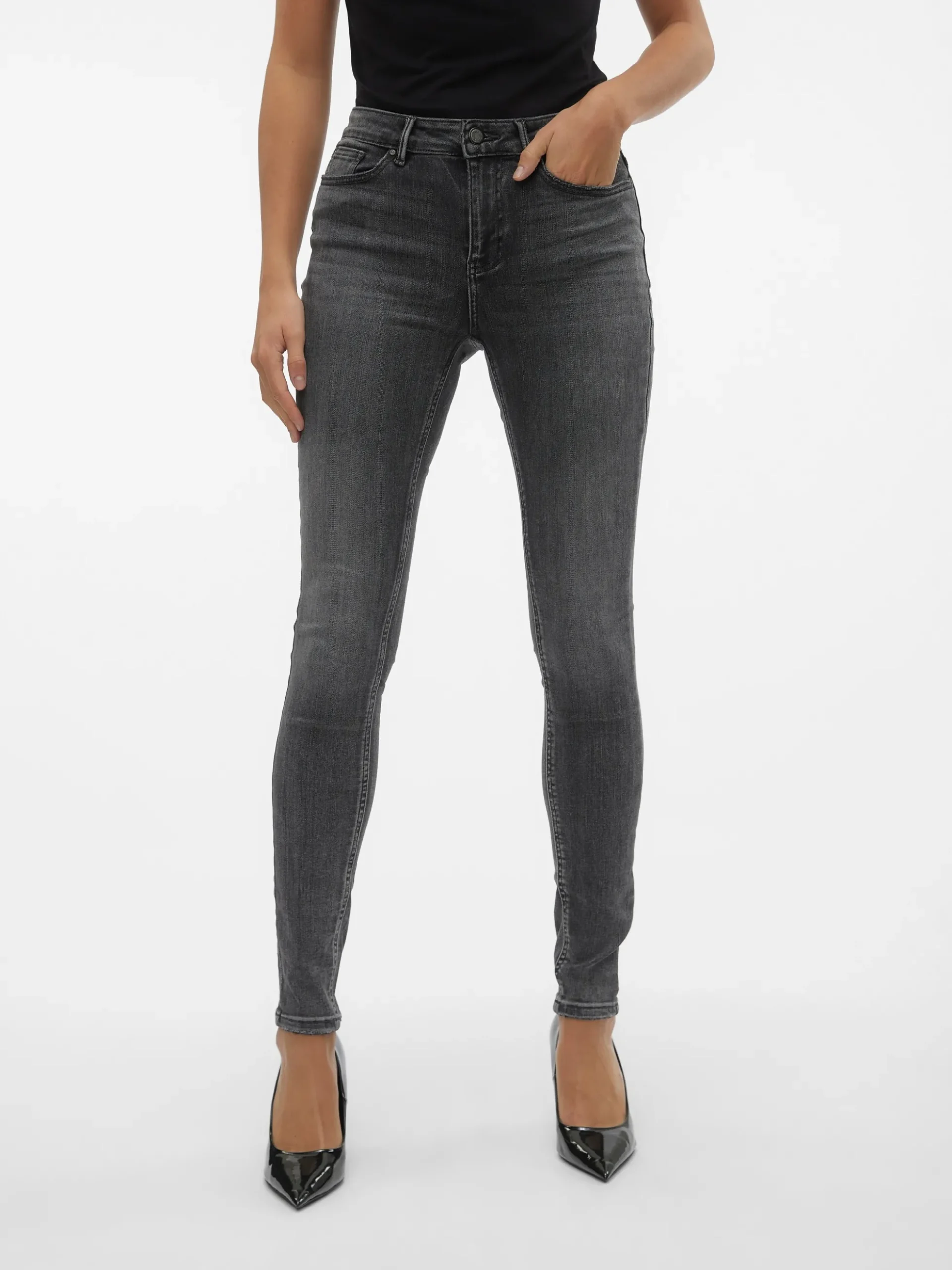 VMFLASH Mid Rise Skinny Fit Jeans