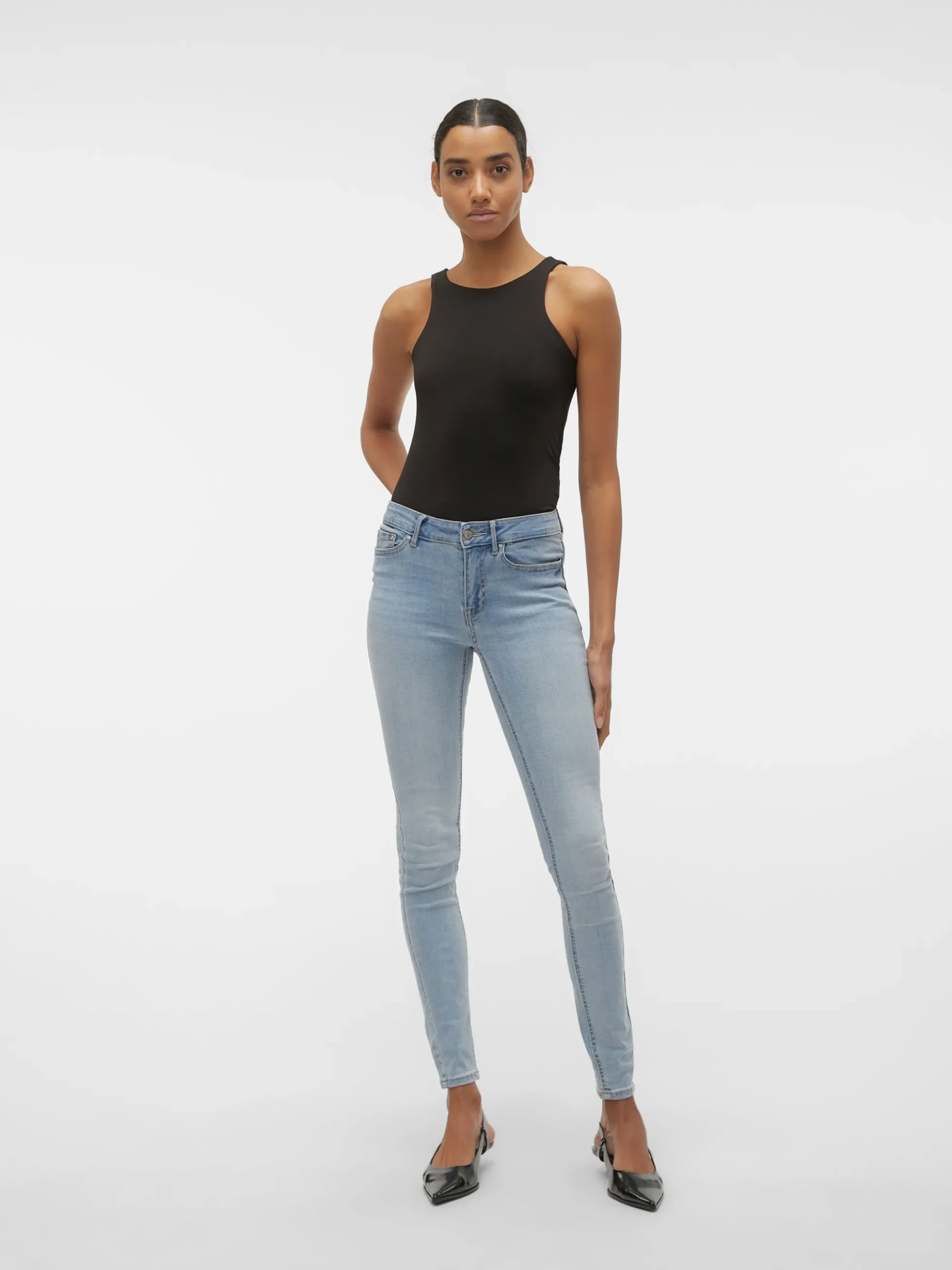 VMFLASH Mid Rise Skinny Fit Jeans