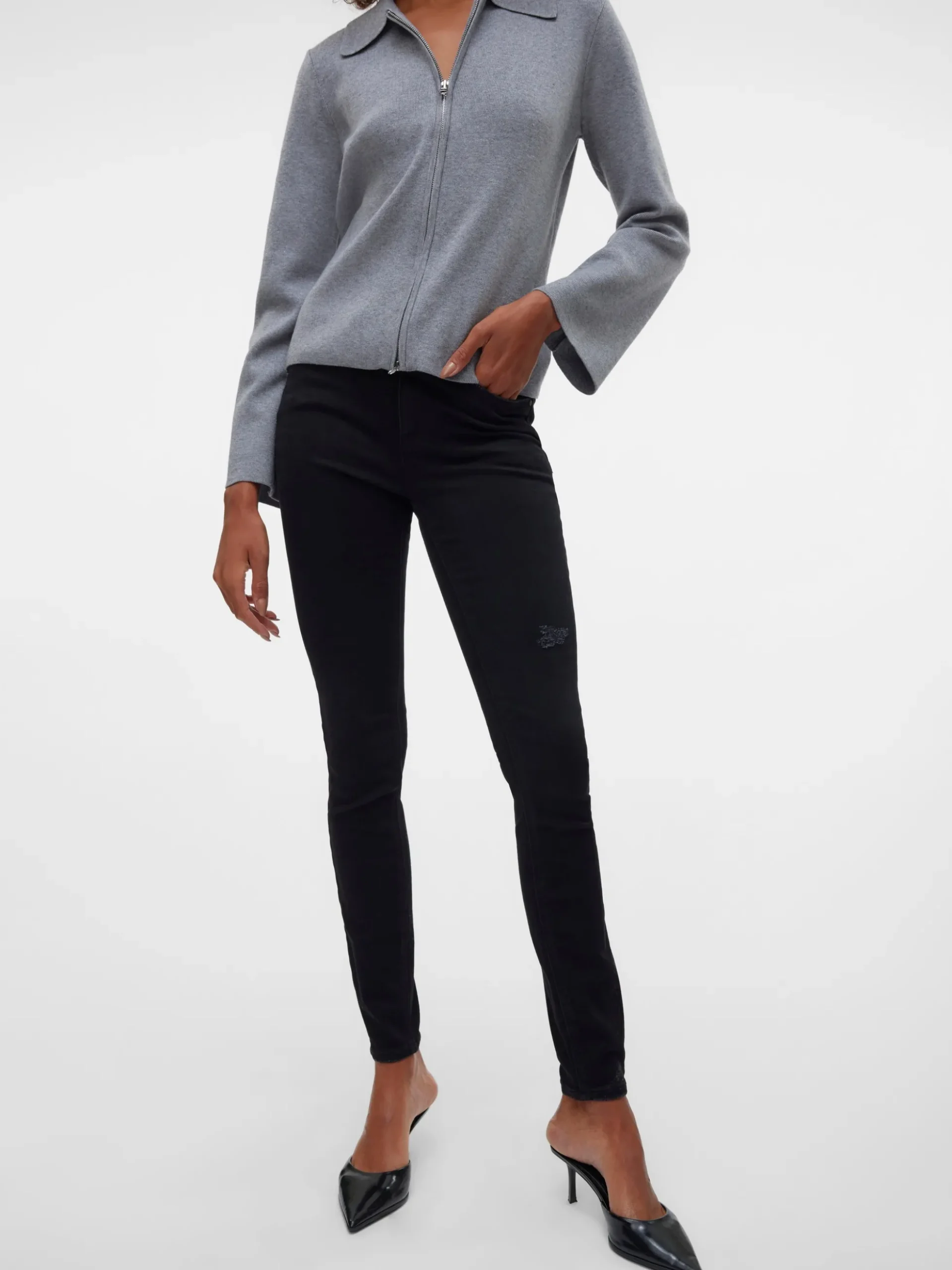 VMFLASH Mid Rise Skinny Fit Jeans