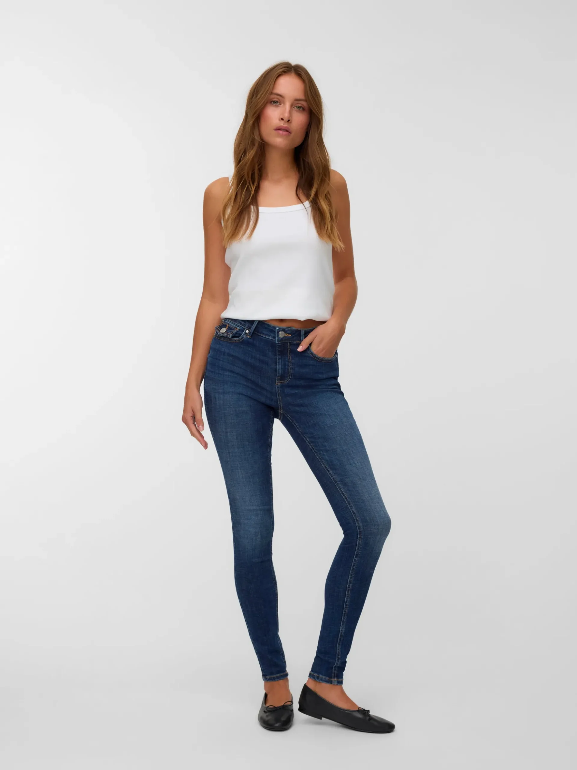 VMFLASH Mid Rise Skinny Fit Jeans