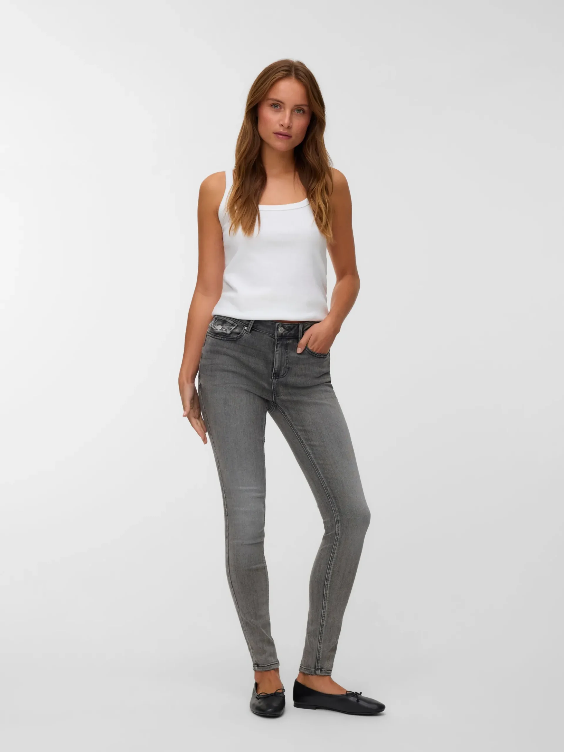VMFLASH Mid Rise Skinny Fit Jeans