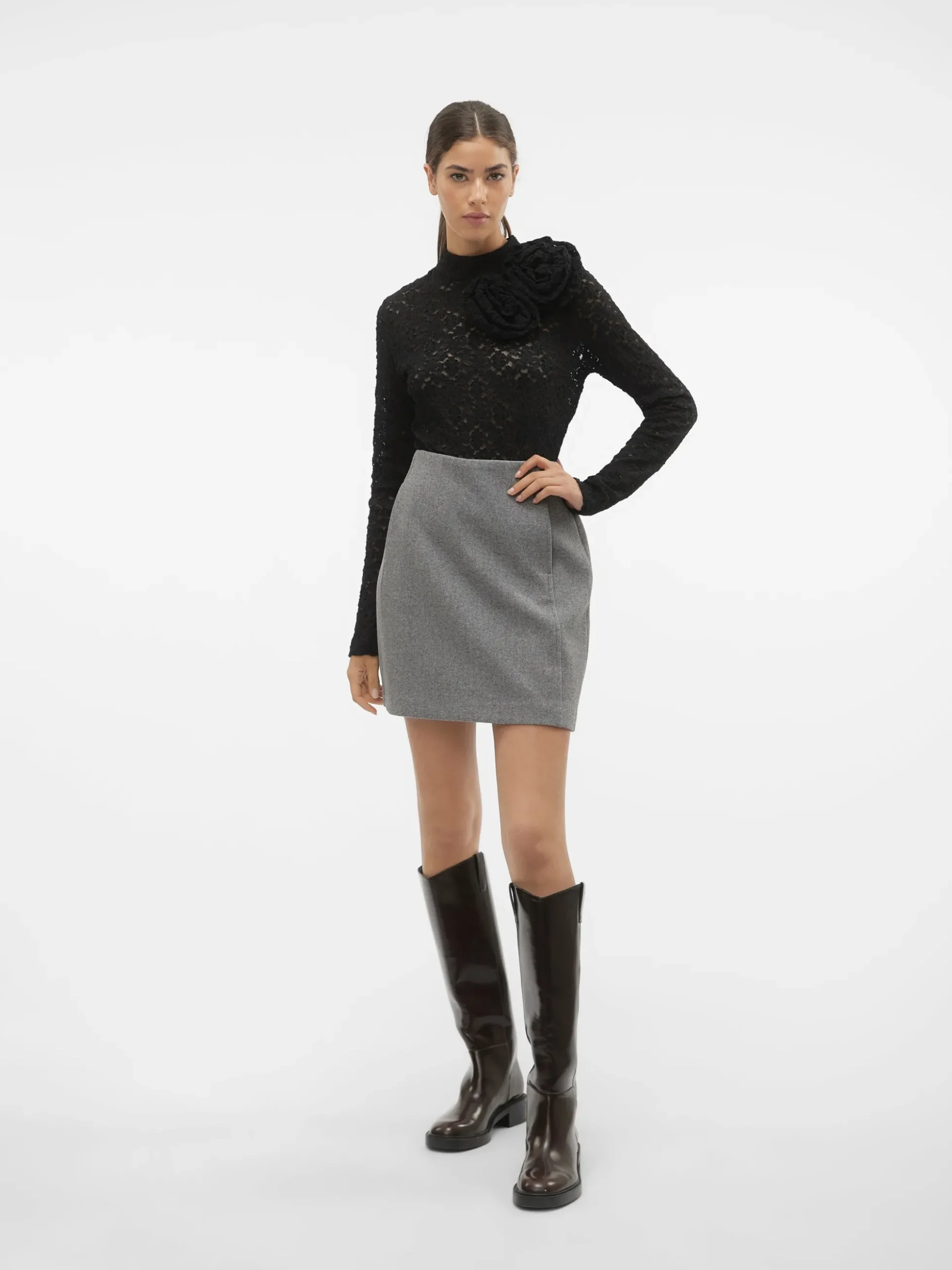 VMFORTUNEALLISON Hohe Taille Kurzer Rock