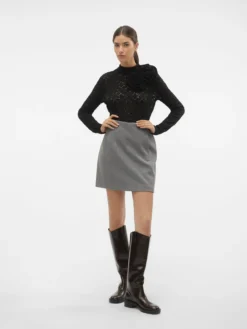 VMFORTUNEALLISON Hohe Taille Kurzer Rock