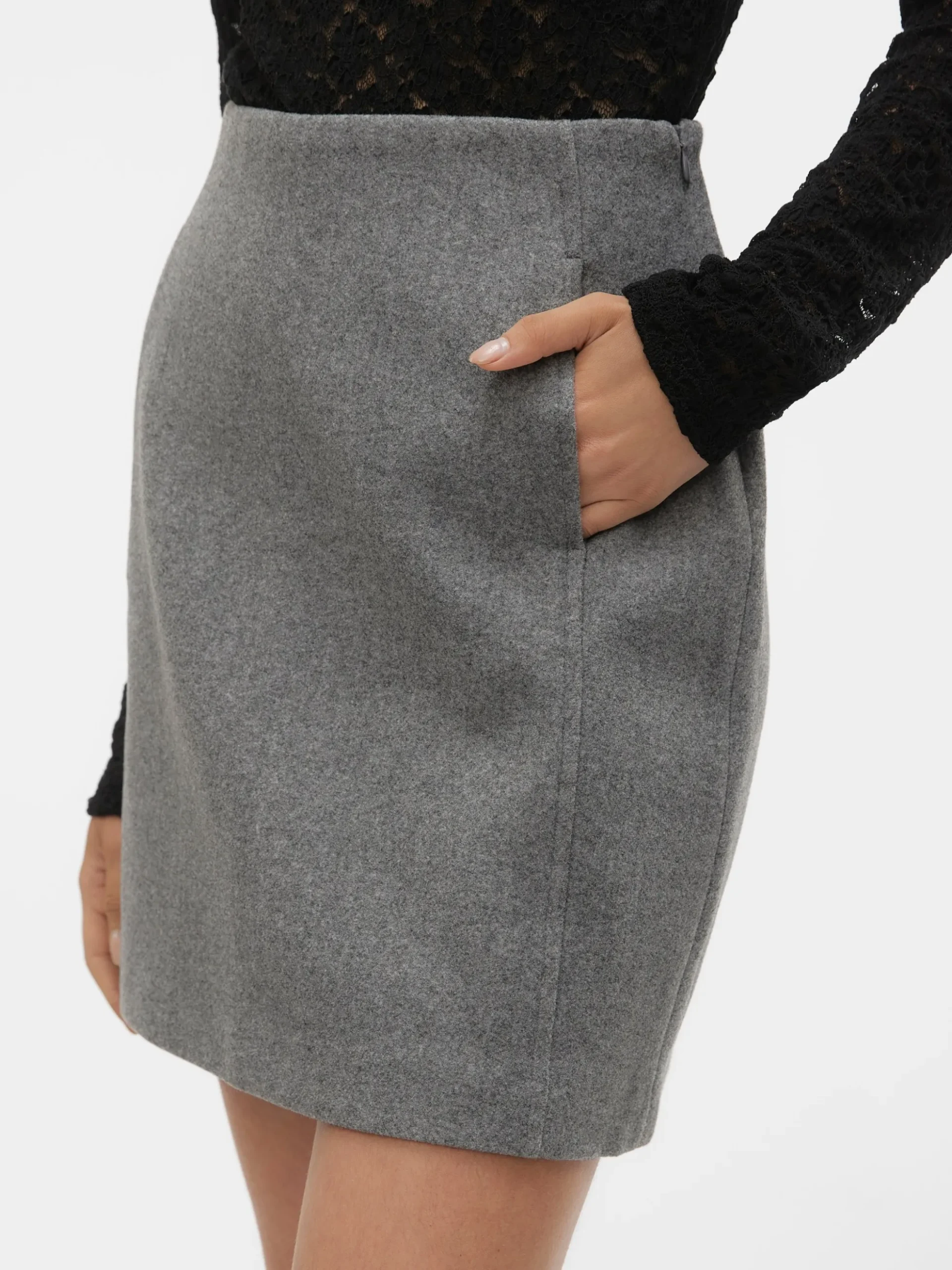 VMFORTUNEALLISON Hohe Taille Kurzer Rock