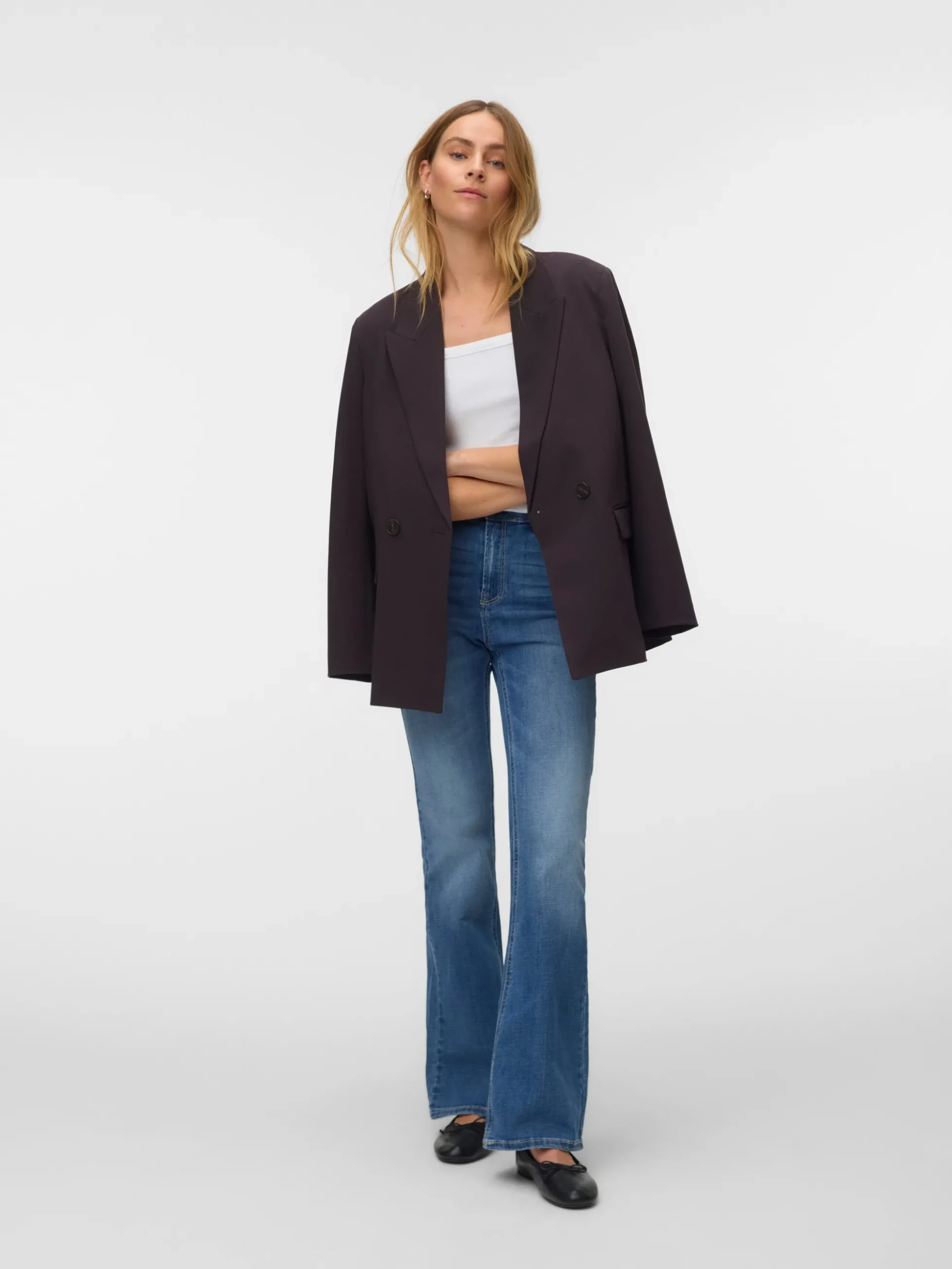 VMGIGI Hohe Taille Ausgestellt Jeans
