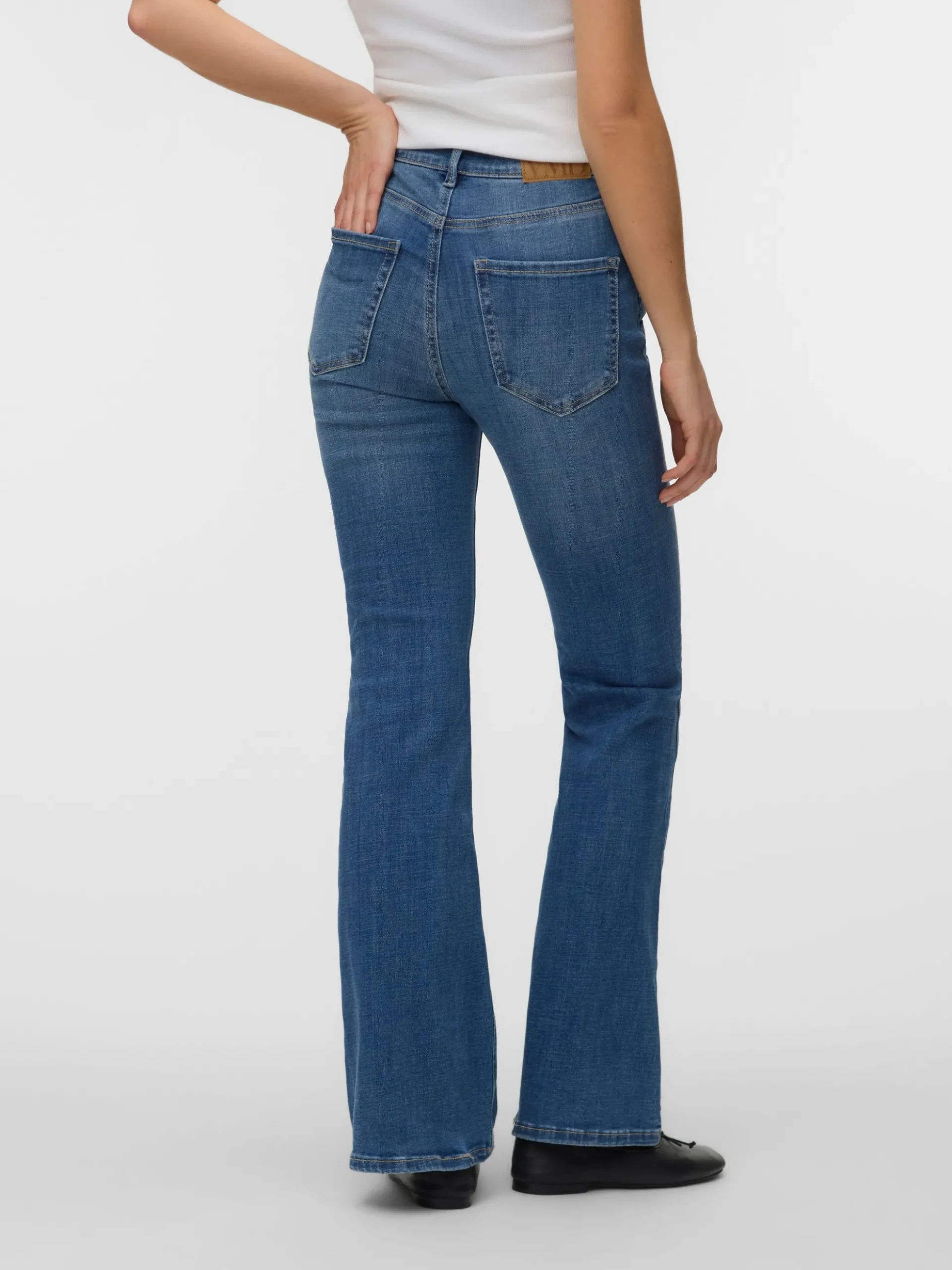 VMGIGI Hohe Taille Ausgestellt Jeans