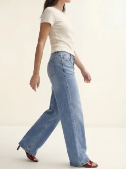 VMHALLIE Niedrige Taille Weit geschnitten Jeans
