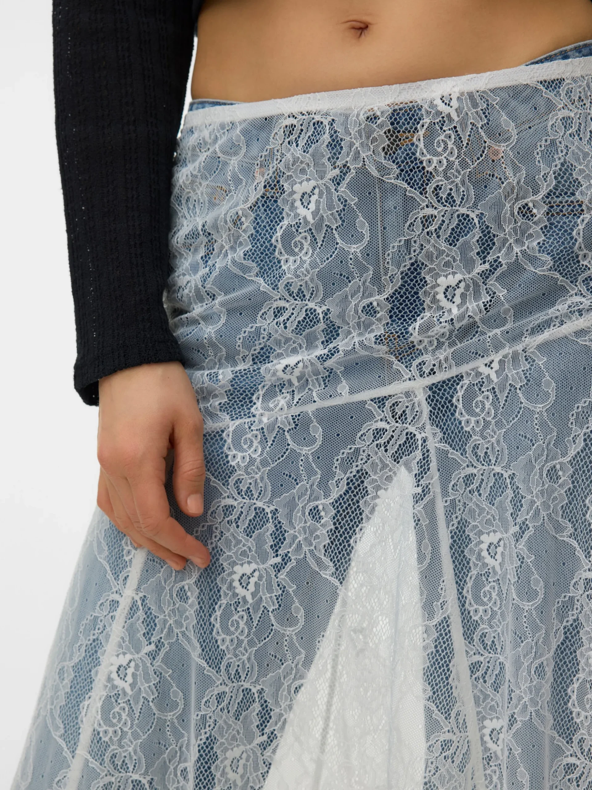 VMHARPER Hohe Taille Midirock