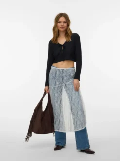 VMHARPER Hohe Taille Midirock